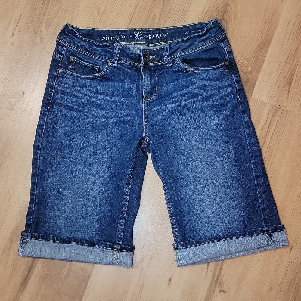 Simply Vera Wang Rolled Bermuda Shorts